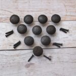 Hammered Cast Iron Cabinet Knob | Rustic Vintage Drawer Pull 10 Pcs Lot