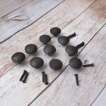 Hammered Cast Iron Cabinet Knob | Rustic Vintage Drawer Pull 10 Pcs Lot - Image 5