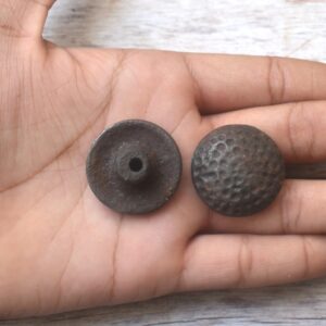 Handcrafted Hammered Cast Iron Cabinet Knob – Rustic Vintage Furniture Hardware