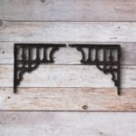 Heavy Duty Cast Iron Shelf Bracket , Vintage Decorative Wall Shelf Support | Rustic Antique Farmhouse Floating Shelf Bracket Set Of 2 - Image 3