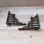 Heavy Duty Cast Iron Shelf Bracket , Vintage Decorative Wall Shelf Support | Rustic Antique Farmhouse Floating Shelf Bracket Set Of 2 - Image 4