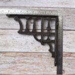 Heavy Duty Cast Iron Shelf Bracket , Vintage Decorative Wall Shelf Support | Rustic Antique Farmhouse Floating Shelf Bracket Set Of 2 - Image 7