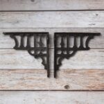 Heavy Duty Cast Iron Shelf Bracket , Vintage Decorative Wall Shelf Support | Rustic Antique Farmhouse Floating Shelf Bracket Set Of 2 - Image 8