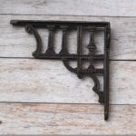 Heavy Duty Cast Iron Shelf Bracket , Vintage Decorative Wall Shelf Support | Rustic Antique Farmhouse Floating Shelf Bracket Set Of 2 - Image 10