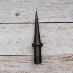 Premium steel tapered cone mandrel stake for ring sizing, jewelry making, blacksmithing, and precision metal forming.