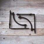 Rustic Cast Iron Shelf Brackets | Heavy Duty Wall Supports 2 Pcs Lot - Image 3