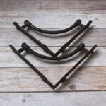 Rustic Cast Iron Shelf Brackets | Heavy Duty Wall Supports 2 Pcs Lot - Image 5