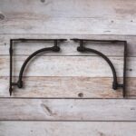 Set of 2 Rustic Cast Iron Wall Shelf Brackets with Heavy-Duty Curved Support, Antique Black Industrial Floating Shelf Braces for Wooden