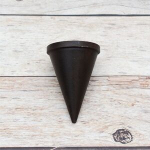 Solid steel cone mandrel stake with square shank for ring forming, jewelry making, blacksmithing and metal shaping.