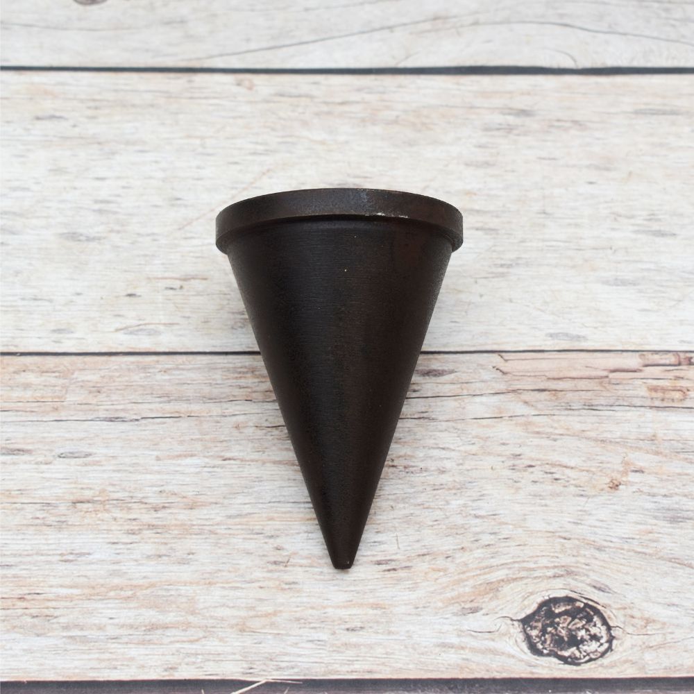 Solid steel cone mandrel stake with square shank for ring forming, jewelry making, blacksmithing and metal shaping.