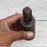 Round Hardy Tool Stake Holder | Blacksmith Anvil Tool Accessory | Vintage Hand Forging Tool - Image 3