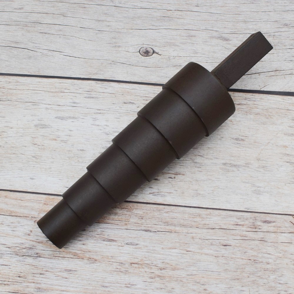 Steel Stepped Mandrel Tool with Square Shank for Ring Forming, Metal Shaping, Jewelry Making, Blacksmith and Silversmith Work (5) Solid Steel Stepped Mandrel Tool for Ring Sizing, Tube Expansion and Metal Fabrication