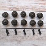 Vintage Cast Iron Cabinet Knobs – Rustic Floral Drawer Knobs for Cabinets, Dressers, Wardrobes & Furniture Set of 10 - Image 3