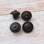 Vintage Cast Iron Cabinet Knobs – Rustic Floral Drawer Knobs for Cabinets, Dressers, Wardrobes & Furniture Set of 10 - Image 6