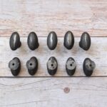 Rustic Oval Cabinet Knobs Cast Iron – Set of 10 Vintage Drawer Knobs with Mounting Screws - Image 5
