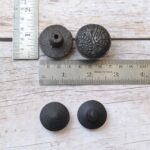 Vintage Cast Iron Round Cabinet Knob – Antique Black Decorative Furniture Knob 10 Pcs Lot - Image 2