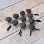 Vintage Cast Iron Round Cabinet Knob – Antique Black Decorative Furniture Knob 10 Pcs Lot - Image 4