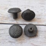 Vintage Cast Iron Round Cabinet Knob – Antique Black Decorative Furniture Knob 10 Pcs Lot - Image 6