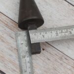 Solid steel cone mandrel hardy tool for anvil used for ring forming, jewelry making, blacksmithing, and precision metal shaping.