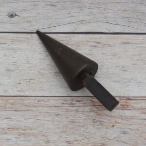 Solid steel cone mandrel hardy tool for anvil used for ring forming, jewelry making, blacksmithing, and precision metal shaping.