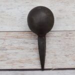 Solid Steel Ball Anvil Stake with Tapered Shank for Metal Forming, Planishing, Jewelry Making, Blacksmithing & Silversmithing