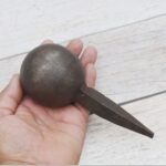 Vintage iron Ball Anvil Blacksmith Hardy Tool Stake mashroom anvil tool - Image 4