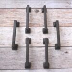 Modern Cast Iron Cabinet Pull Handles – Rustic Black Drawer Handles for Kitchen Cabinets, Dressers & Furniture 6 Pcs Lot - Image 6
