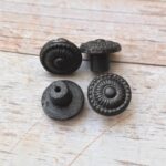 Set of 10 Vintage Round Cast Iron Cabinet Knobs – Rustic Antique Drawer Pull Knobs for Kitchen Cabinets, Dressers, Cupboards - Image 6