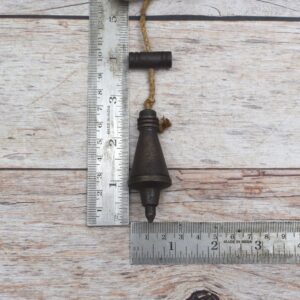 Vintage Miniature Handmade collectible iron leveling plumb bob tool salvage rustic Tool
