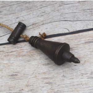 Vintage Miniature Handmade collectible iron leveling plumb bob tool salvage rustic Tool