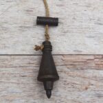 Vintage Miniature Handmade collectible iron leveling plumb bob tool salvage rustic Tool