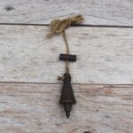 Vintage Miniature Handmade collectible iron leveling plumb bob tool salvage rustic Tool - Image 7
