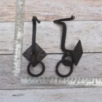 Vintage Iron Door Knocker & Pull Handle – Rustic Antique Style Door Hardware, Set of 4 - Image 2