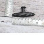 Set of 10 Twisted Rope Iron T-Handle Cabinet Knobs | Vintage Rustic Drawer Pulls for Cabinets, Dressers & Furniture