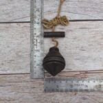 Vintage Iron Plumb Bob with String & Handle | Antique Masonry, Carpentry & Surveying Alignment Tool - Image 5