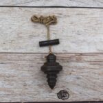 Traditional Iron Plumb Bob – Accurate Vertical Alignment Tool with Antique Finish