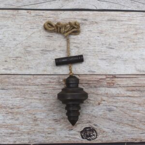 Traditional Iron Plumb Bob – Accurate Vertical Alignment Tool with Antique Finish
