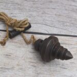Traditional Iron Plumb Bob – Accurate Vertical Alignment Tool with Antique Finish