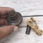 Traditional Iron Plumb Bob – Accurate Vertical Alignment Tool with Antique Finish