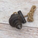 Vintage style iron Miniature collectible plumb bob leveling tool salvage rustic Tool - Image 6