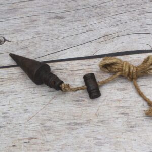 Vintage Miniature collectible iron leveling plumb bob tool salvage rustic Tool