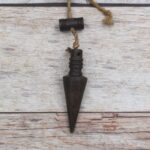Vintage Miniature collectible iron leveling plumb bob tool salvage rustic Tool