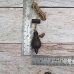 Vintage style iron leveling plumb bob tool collectible salvage rustic Miniature Tool farm Barn office decor