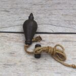 Vintage style iron leveling plumb bob tool collectible salvage rustic Miniature Tool farm Barn office decor - Image 8