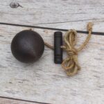 Vintage Iron Plumb Bob with String & Handle Antique Masonry, Carpentry & Surveying Tool - Image 4