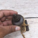 Vintage Style Miniature iron collectible plumb bob leveling tool salvage rustic Tool - Image 3