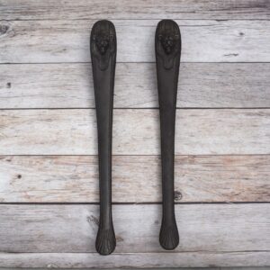 Vintage Lion Head Pull Handles Long Decorative Antique-Style Hardware Perfect for Doors, Cabinets & Furniture