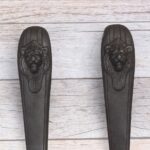 17" Inch Vintage Style Large Cast iron Lion Face Gate door cabinet screen handles pull 2 Pcs - Image 3