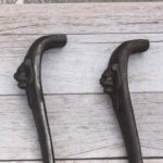 Vintage Lion Head Pull Handles Long Decorative Antique-Style Hardware Perfect for Doors, Cabinets & Furniture
