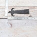 Vintage Fleur de Lis Strap Hinges Rustic Iron Decorative Door, Gate & Cabinet Hinges 4 Pcs Lot - Image 8
